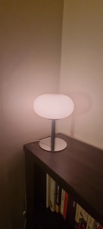 Lollipop Glow, Medieval Cream Glass Standing Lamp, Simple Atmosphere, Retro Design photo review