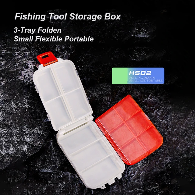 3-Tray Classic Tray Tackle Box 105*70*35mm Small Fishing Tool Box
