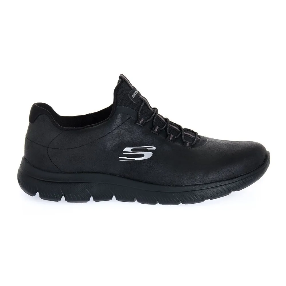 Skechers Sportschoenen, SUMMINTS ITZ Bazik, bbk, Vrouwelijke, Wandelen, Wandelen, Training, Elastische Veters, zwarte Kleur, Comfort In De Tussenzool Te Absorberen Stoten| | - AliExpress