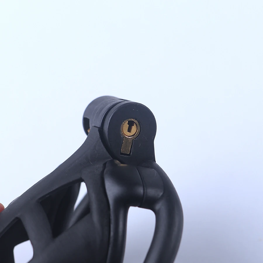 2025 men's chastity lock black smooth SM erotic sex toys Valentine's Day gift (purchased separately with chastity lock str
