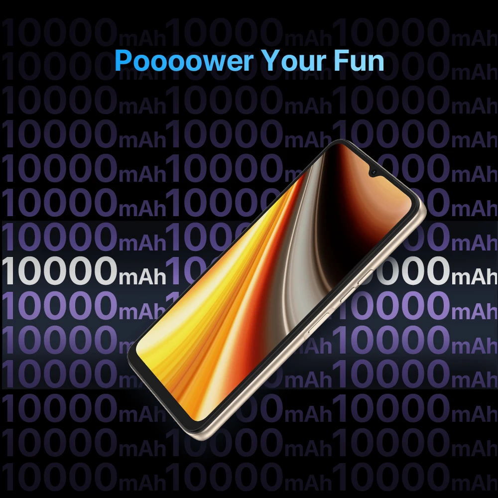 UMIDIGI Power 7 Max Android 11 Smartphone 10000mAh Unisoc T610 6GB 128GB 6.7" Display 48MP Camera NFC Cellular Cellphone 3