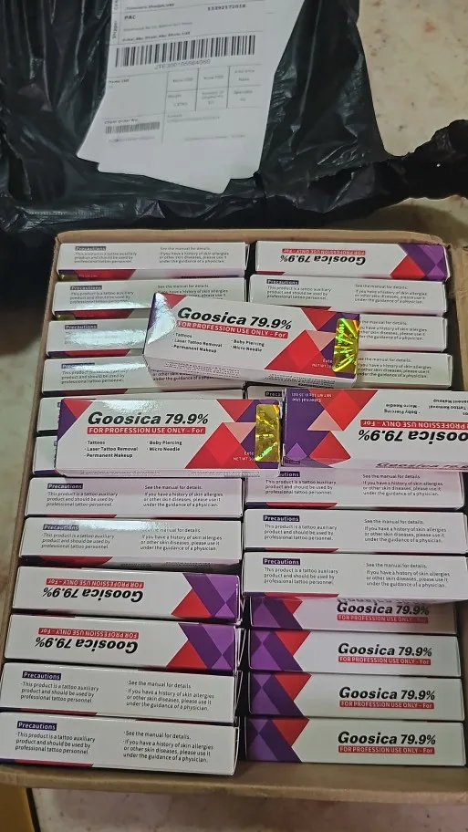 Pommade anesthésiante Goosica originale à 79,9 % pour microblading, maquillage permanent, tatouage, peau et corps photo review
