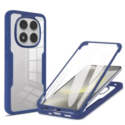 360-Degree Full Cover Screen Protection Phone Case for Note 11 Pro 5G 4G (Sapphire Blue)