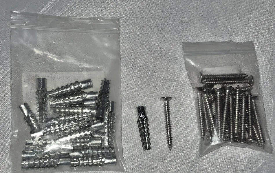 10/20sets Tree Shape Drywall Hollow Wall Anchors with Screws M5 M6 Serrated Wall Anchors Kit for Concrete Plaster Hole Repair photo review