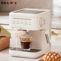 Machine à café expresso italienne électrique 20 bars semi-automatique professionnelle machine à expresso Cappuccino cafetière mousseur de lait 1