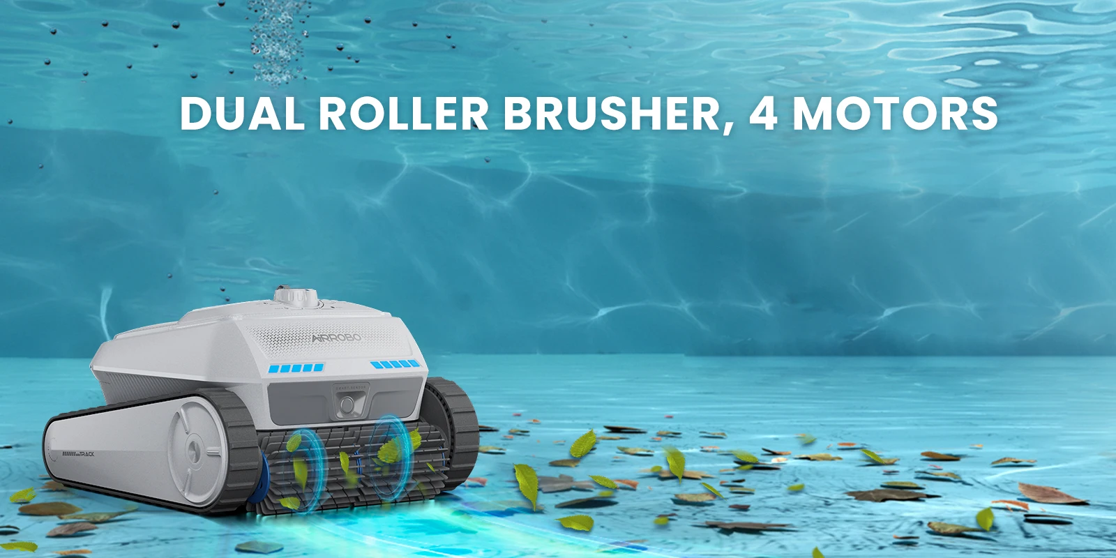 AIRROBO PC200 Roboter-Poolreiniger, Automatischer Poolsauger mit Intelligenter Navigation, 90 ° Wandklettern, Selbstparken, APP-Steuerung – Detail 4
