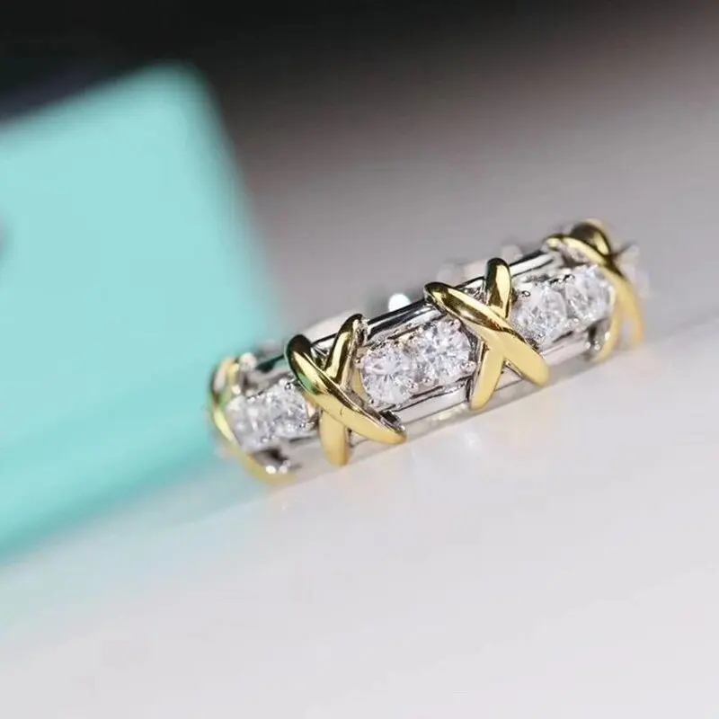 

New 925 Sterling Silver Rings For Women Fashion Jewelry Designer Luxury Girls Ring Couple Ladies Ring Birthday Gift Party Items