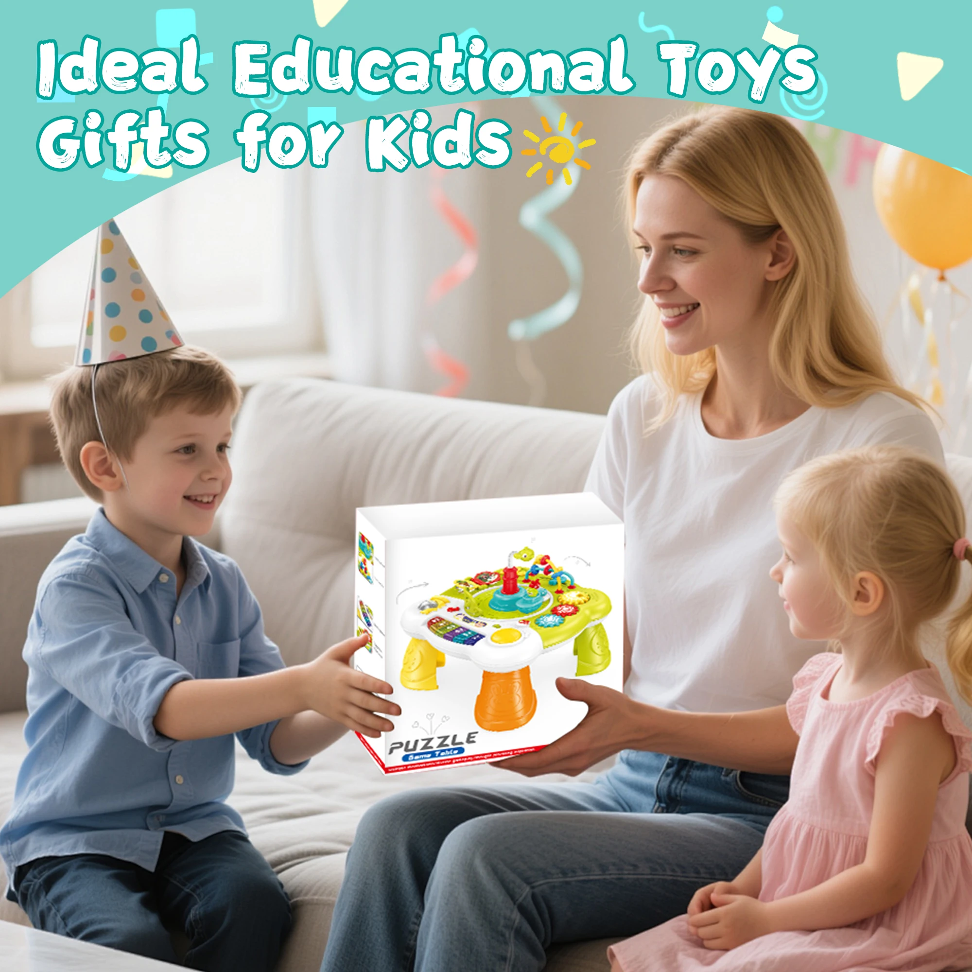Interactive Toddler Musical Activity Table - Piano, Lights & Learning - View 5