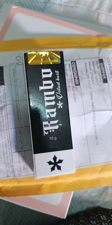 Crème anesthésiante Rambo indolore à 75 % pour le maquillage permanent, le tatouage par micro-aiguilletage, la peau du corps, crème indolore originale photo review