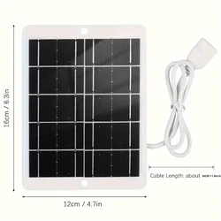 Portable Waterproof Flexible USB Solar Panel Charger - 5V Folding Solar Solution (3W New)
