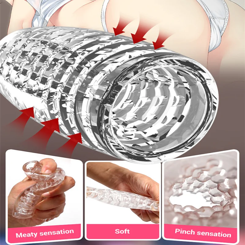 Training aircraft cup transparent male masturbation penis exerciser adult sex toys male masturbator,male masturbator cup,male masturbation aid