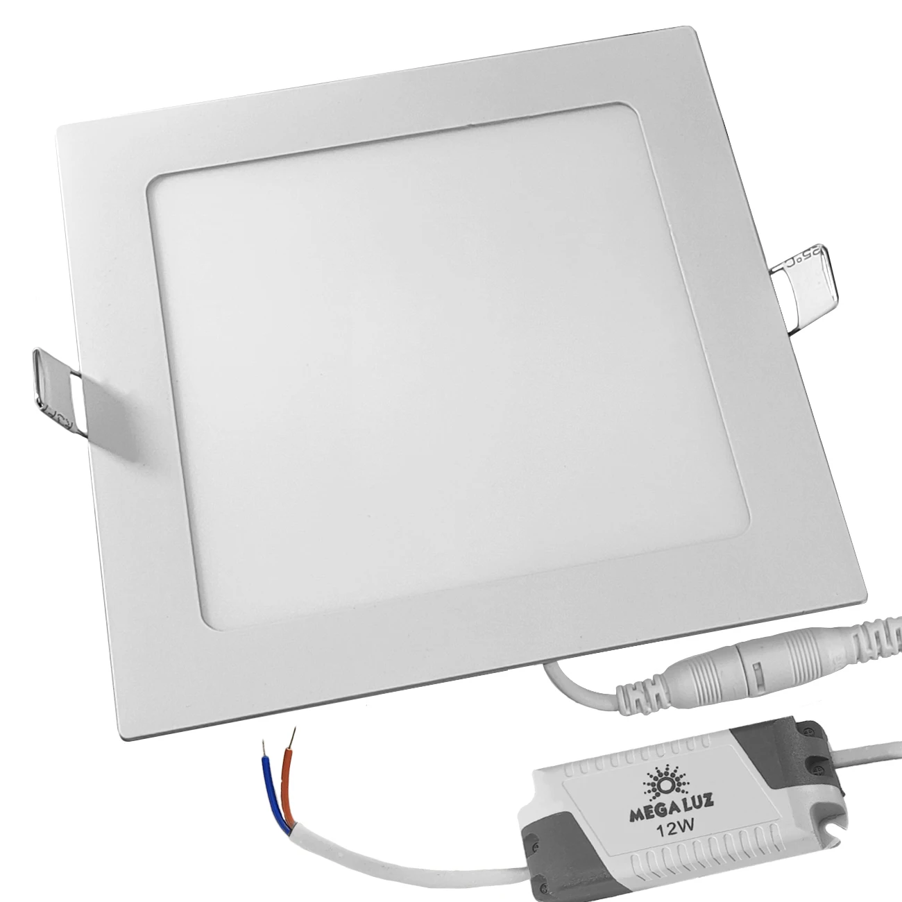 Lampara Led Blanco Empotrar 12w Cuadrada Foco Luz Reflector Casa Hogar Oficina Habitacion