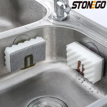 Ventosa da cucina Scarico per lavello Portaoggetti in spugna Lavello da cucina Portasapone Scolapiatti Accessori per il bagno Organizzatore 1