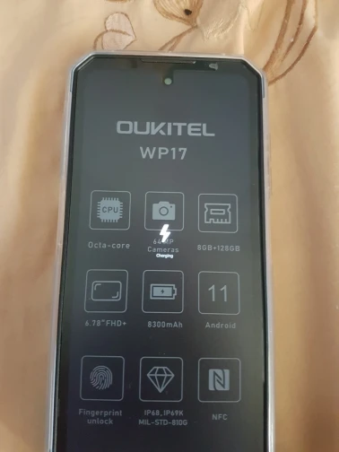 Oukitel WP17 Rugged Smartphone 8GB+128GB 6.78“FHD+ 8300MAH Android 11 Mobile Phone 64M+16M NFC Cell Phone