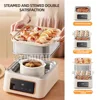 Multifunctional 2-layer Electric Steamer, Fully Automatic Large -capacity Stainless Steel Breakfast Machine 2