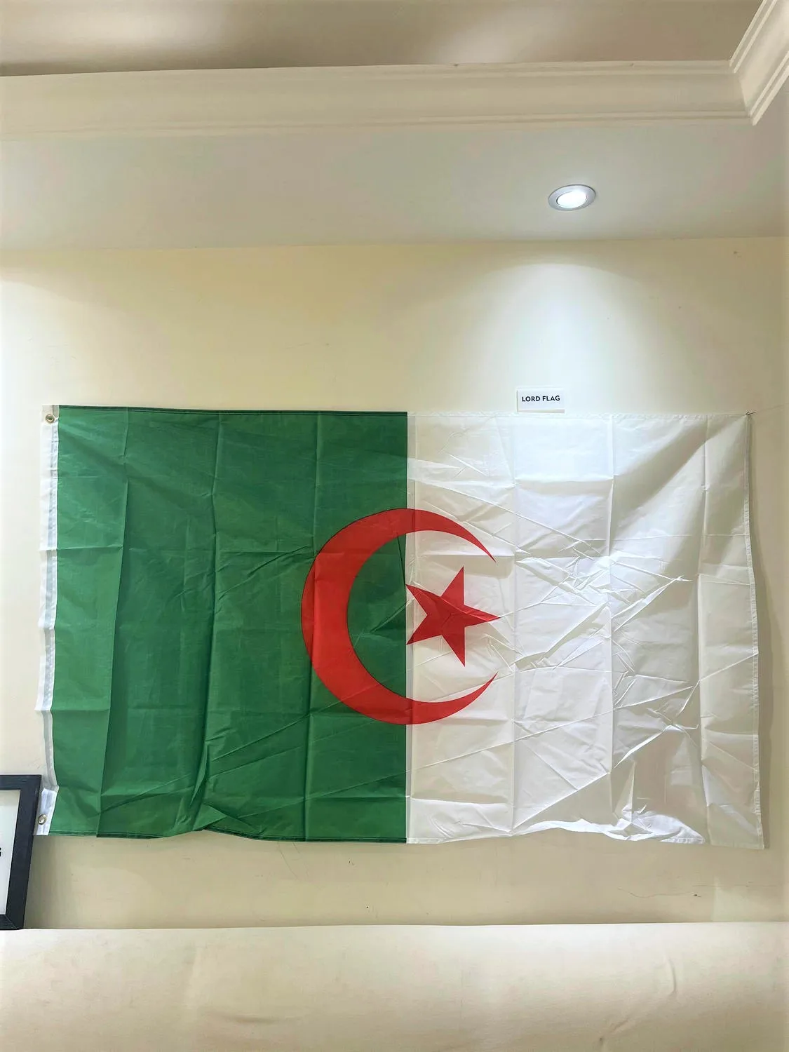 

High Quality ALG Algeria Flag 90X150cm Hanging Polyester Vivid Color and UV Fade Resisitant-Algerian National Flag