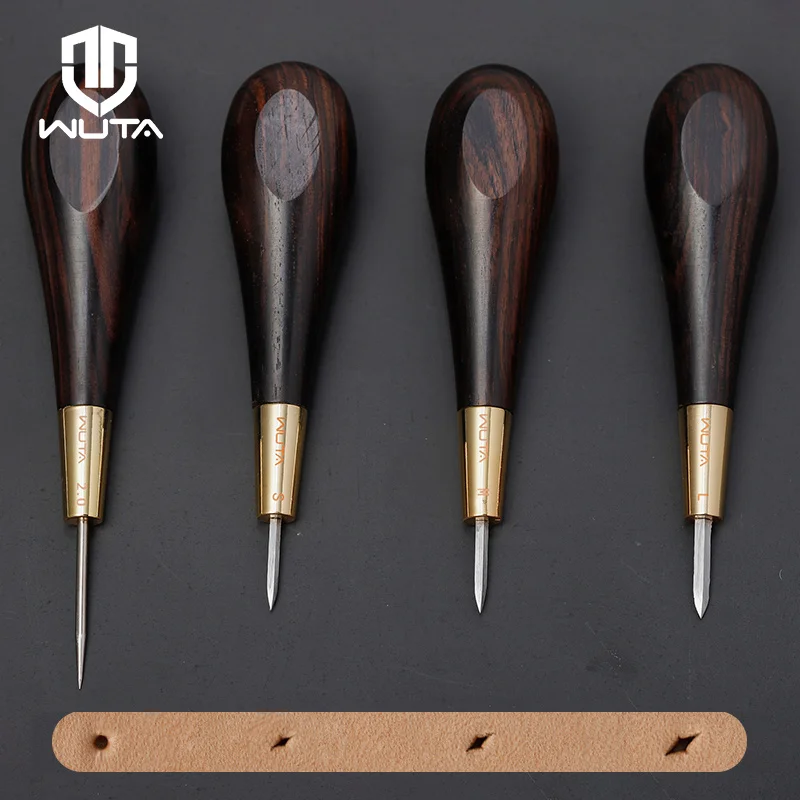4Pcs/Set Leather Craft Punch Woven Style Pattern Weaving Slot Punching Tools DIY 7/8/9/10mm 