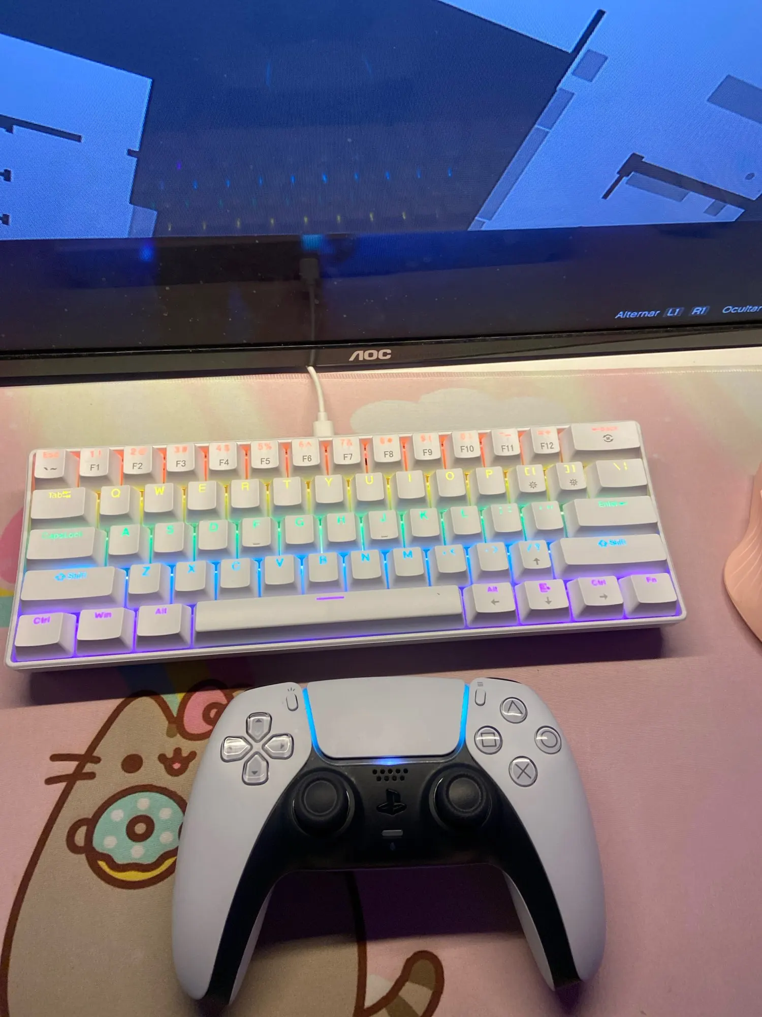 APAYADO K61 60% Wired Mini Mechanical Keyboard RGB photo review