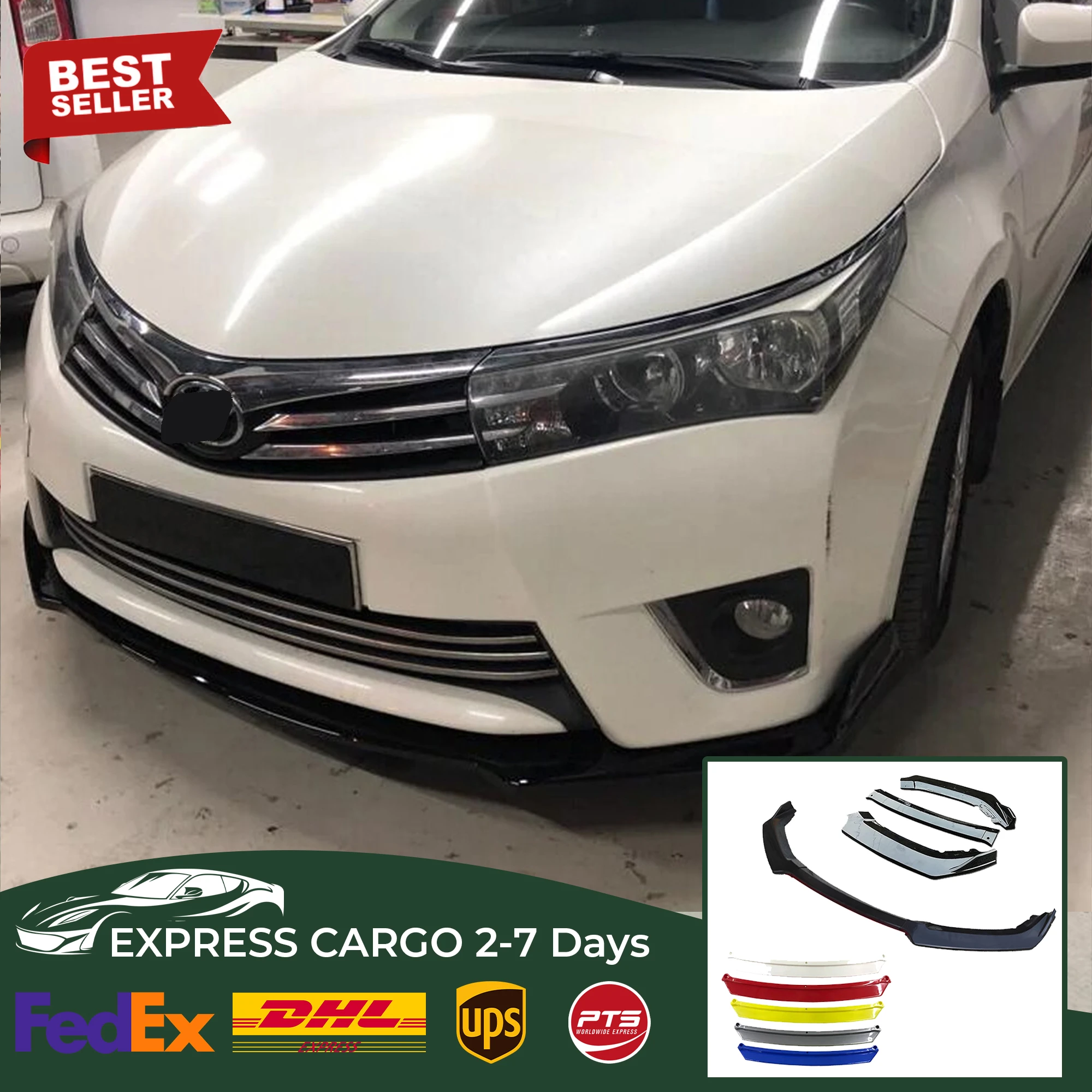 Parachoques delantero para coche, accesorios para Toyota Corolla 2015 2016 2017, difusor Kit de carrocería| | - AliExpress