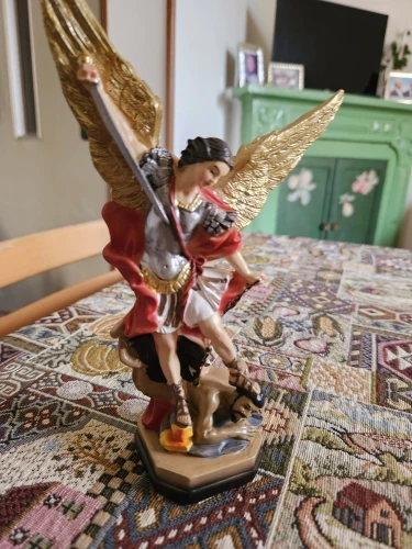 Sacred Sentinel, St. Michael Archangel Figurine - Powerful Desk or Home Décor Gift photo review