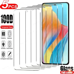 5 - Pack Premium Tempered Glass Screen Protectors - 5pcs (For OPPO A54S)