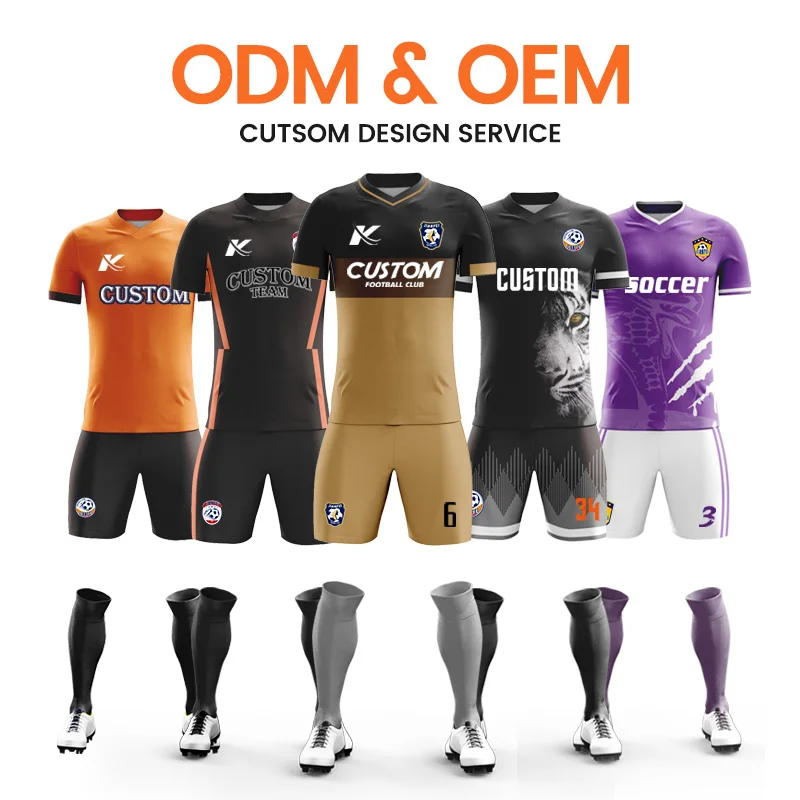Top Quality Sublimation Digital Printing Sportswear V-neck Soccer Jersey  Custom Team Name Goalkeeper Red Football Uniform - AliExpress