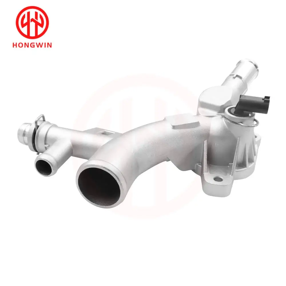 Engine Coolant Thermostat Aluminum Housing Water Outlet & Inlet Hose For Chevrolet Cruze Sonic Trax Buick Encore 1.4L 25193922 55565334