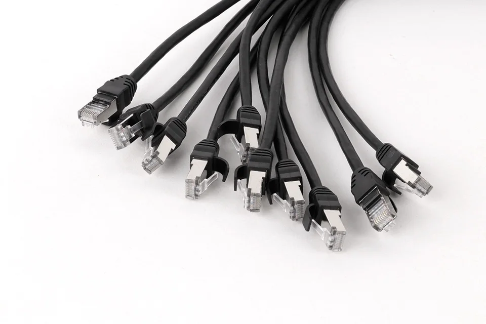 1pc STP RJ45 8P8C Stecker auf RJ45 CAT5/5E Weibliche Wasserdichte Panel Mount Buchse mit Abgeschirmtem Netzwerk ethernet Verlängerung Kabel – Detail 7