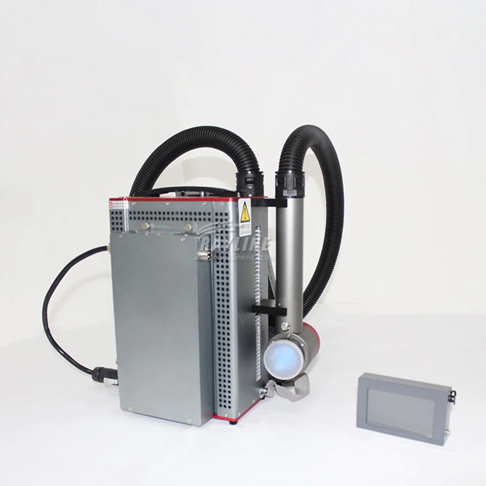 Mini Portable 100w Pulsed Laser Cleaner Pulse Laser Cleaning Machine For Wood Oil Metal Paint Rust Oxide Surface Paint Removal 2