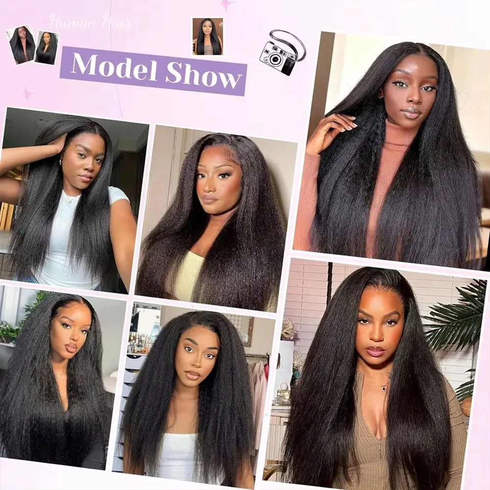 Kinky Straight Bundles Human Hair Quality Double Drawn Vietnamese Hair Extension Yaki Straight Raw Hair Weave Bundles Deals 6