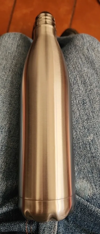 Stainless Steel Water Bottle 1 Liter Free Shipping Items, Drink Bottle for Sport Travel Cups, 500 750 1000ml Water Bottles photo review
