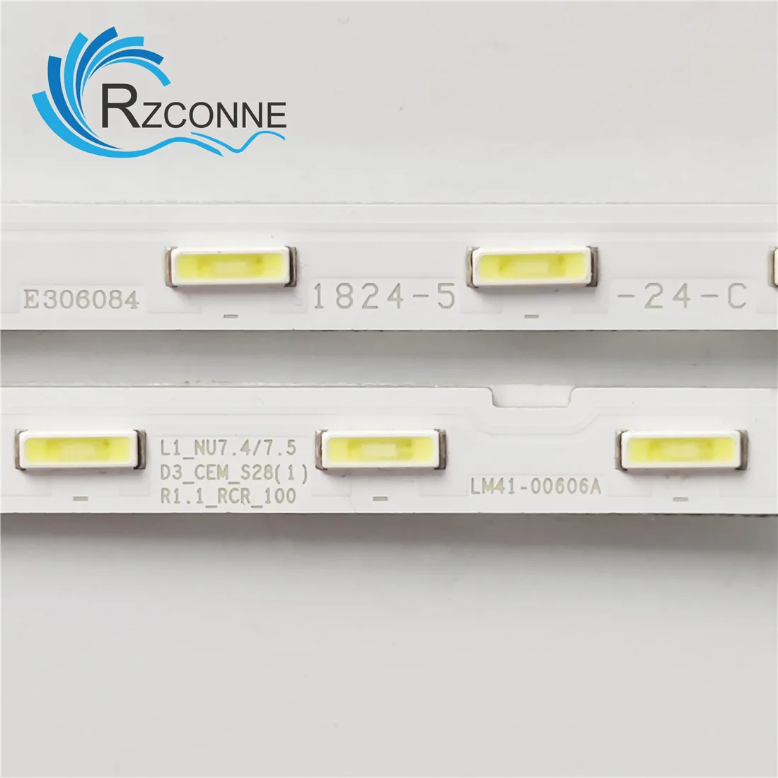 Tira Retroiluminação Led Lâmpada para Lm4100606a 28 Lm41-00556a V8n4430sm0-r0 Bn96-46053a Ue43ru7410 Ue43ru7025 Ue43ru7400 Ue43nu7475 - Imagem 3