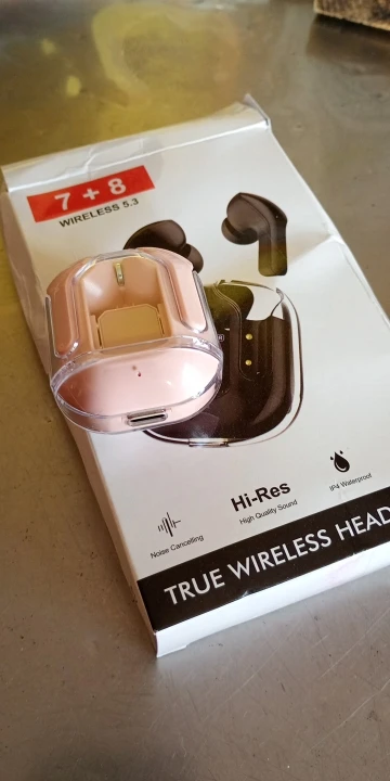 Auscultadores Hi Fi Bluetooth, Ar TWS Transparente, V5 photo review