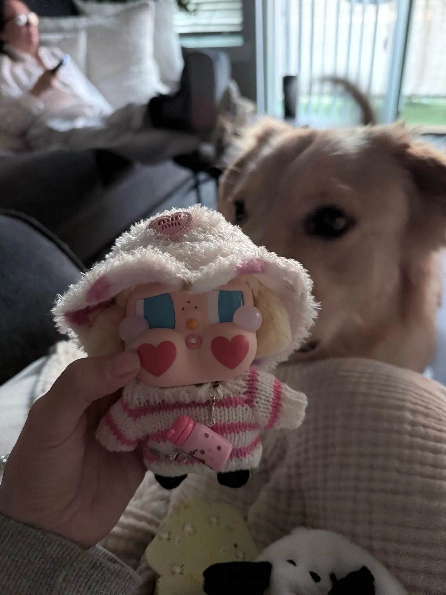 Labubu Doll Clothes: 15/17CM Idol Kpop Style Mini Plush Overalls Set photo review