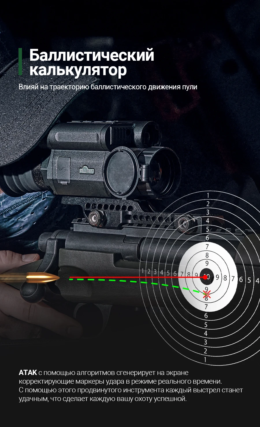 Description Picture 3 of itemThermal Imaging Monocular Ballistic Calculator Rangefinder 384*288 NETD 25mk Hunting Optics Digital Camera VS PARD SA32