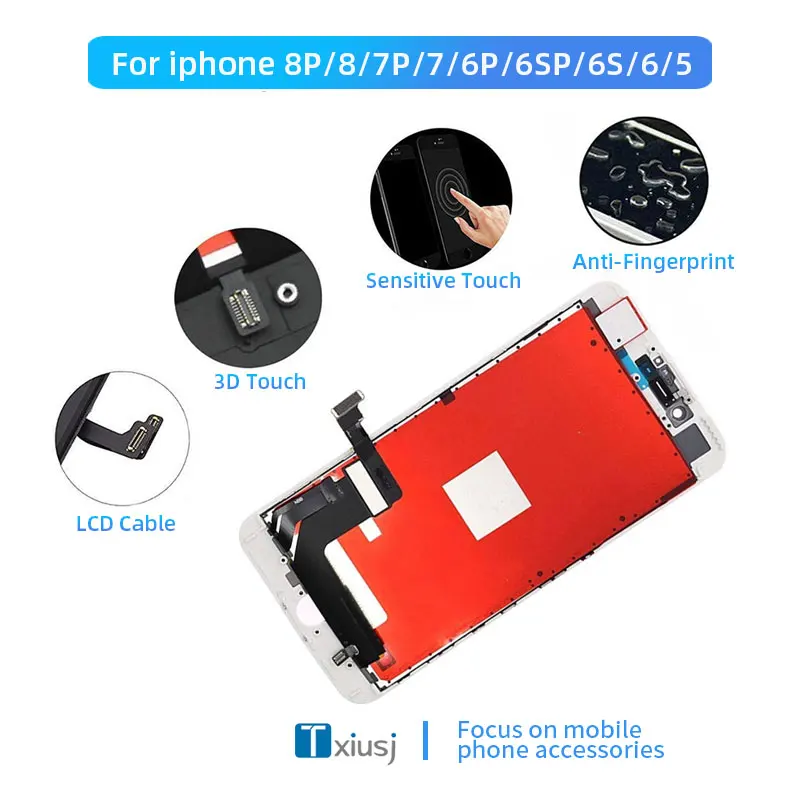 OLED LCD Display for iPhone 5 5S 6 6S 7 7P 8 8P LCD iPhone Screen
