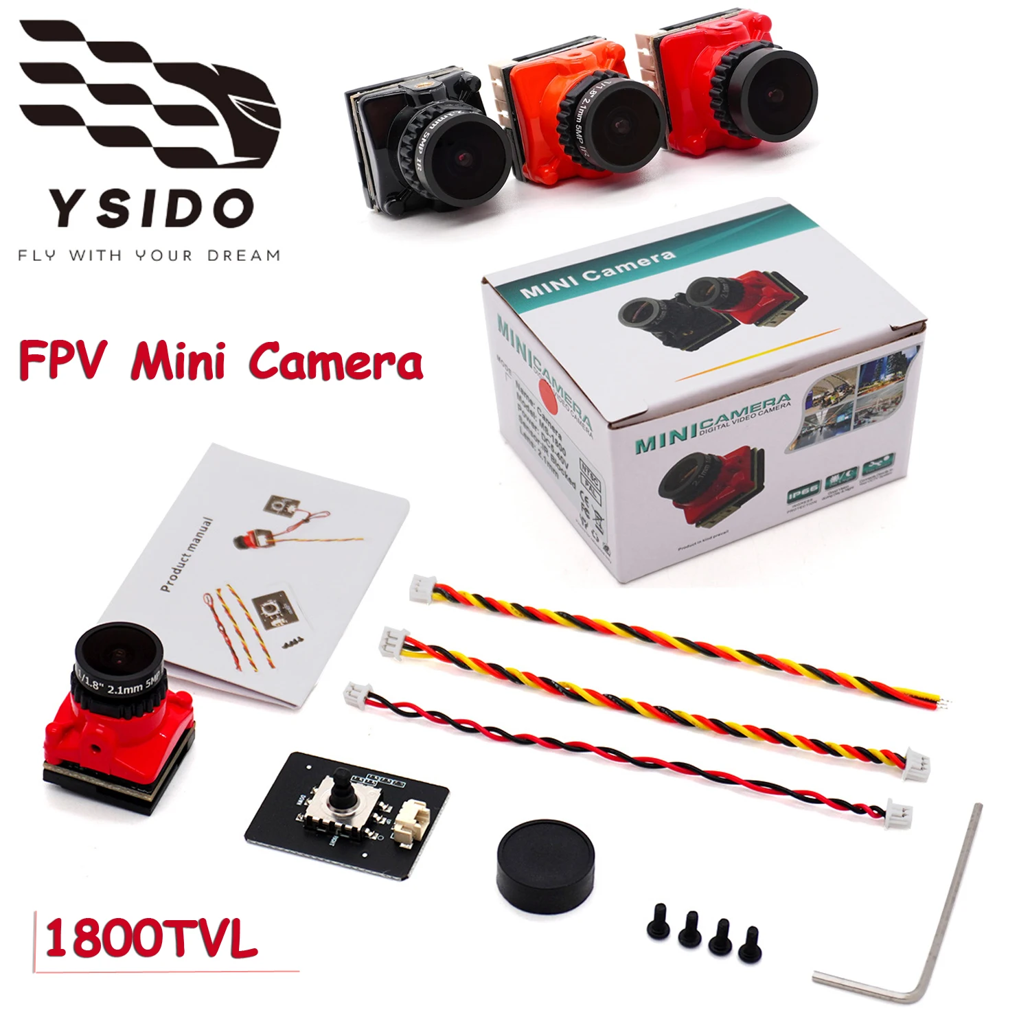 Cámara FPV UtralONE 1800TVL – Visión Nocturna Starlight, Latencia ≤30ms Y Voltaje 5V-40V Para Drones De Carreras