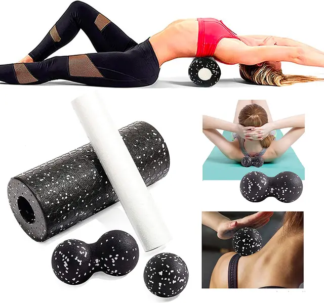 Yoga Roller Massage Balls Set Fitness Lacrosse EPP High Density Exercise Foam Roller Yoga Block Therapy Gym Relaxing Exercise 2