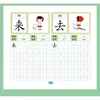 Preschool 600 words dot matrix pen control training calligraphy book for children's literacy student character drawing red books 5
