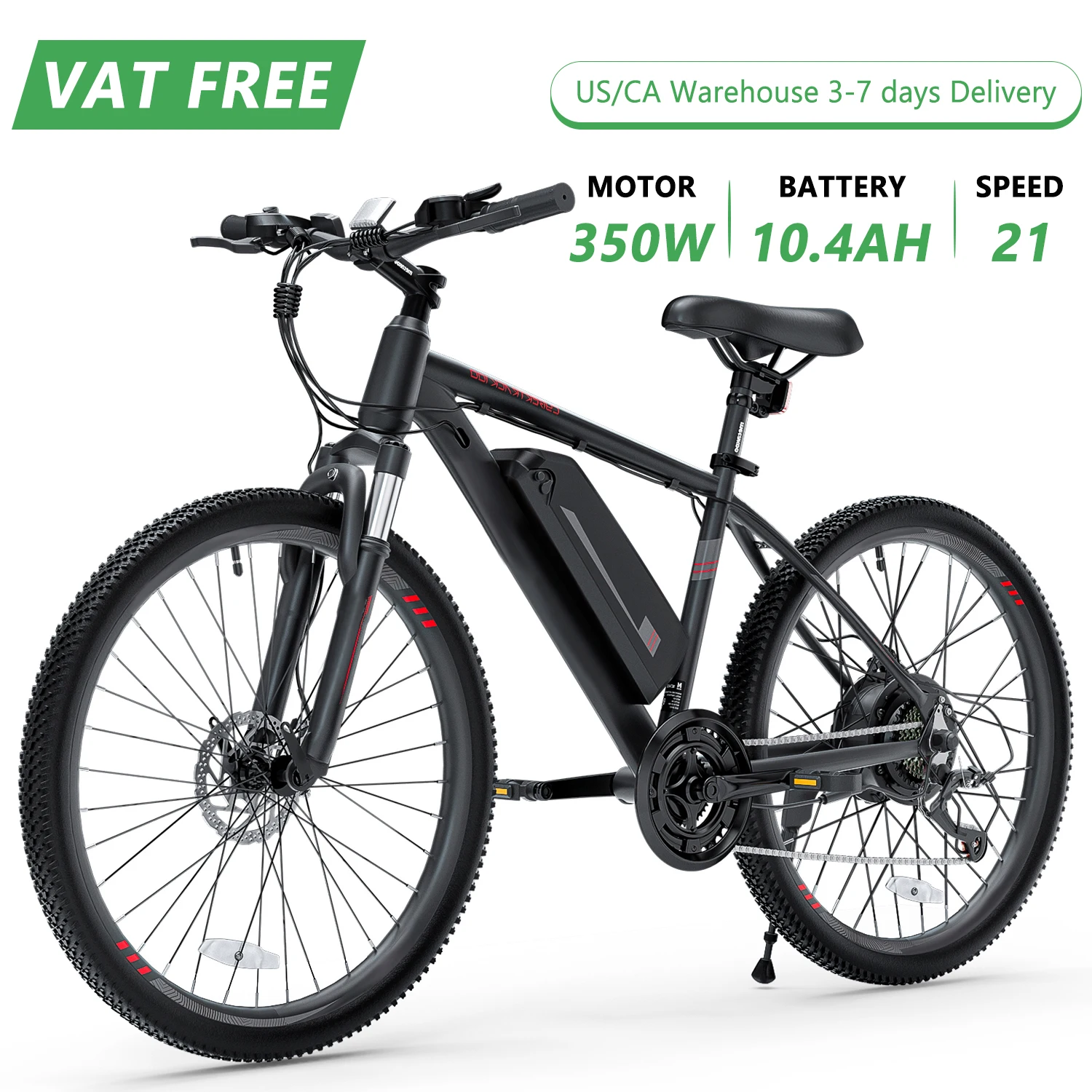 26 "rower elektryczny 350W 36V 10.4AH bateria litowa Ebike 21 prędkości E rower elektryczny