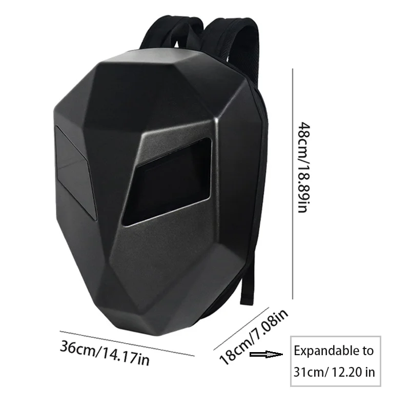 Detaily dizajnu LED batohu