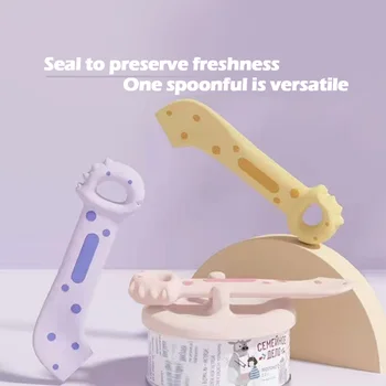 Cat Can Opener Sealing Lid Food Storage Dog Can Opener Cat Can Lid Can Spoon Cat Dog Accessories