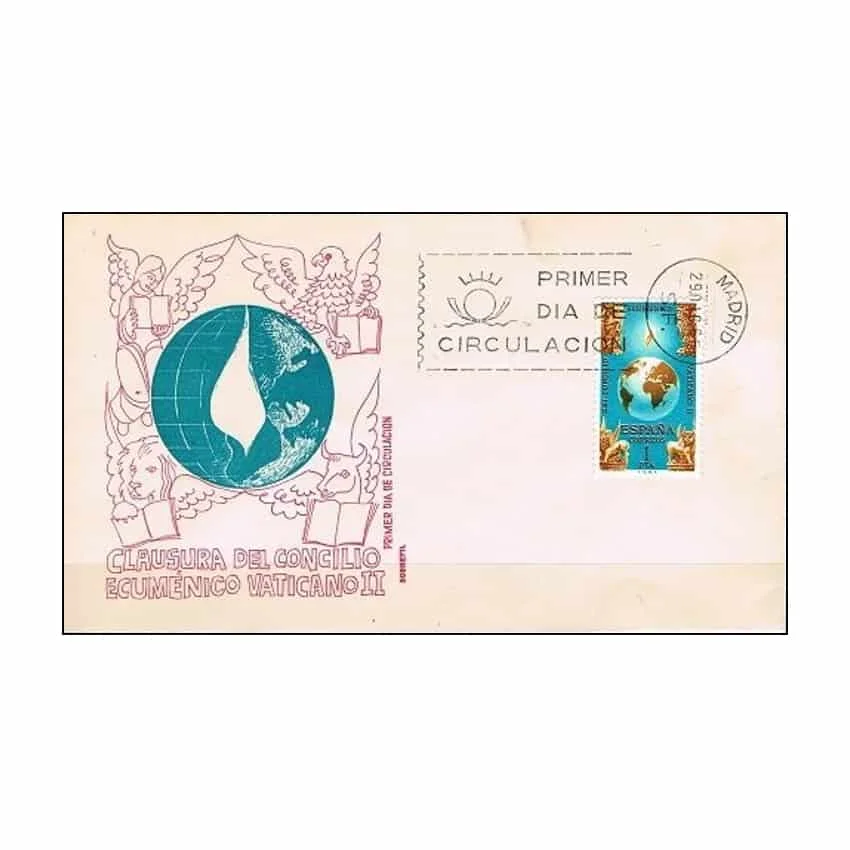C2012 # Spagna 1965, Chiusura Fdc Conceal Ii (Ns) - Ed 1695/1