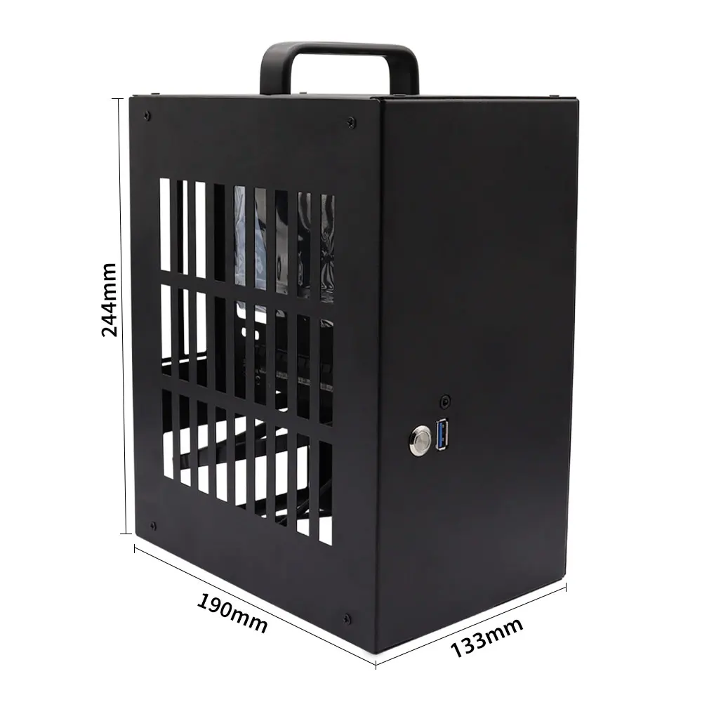 MINI ITX PC Case 6.1L A4 Chassis SFX HTPC Mini ITX Game