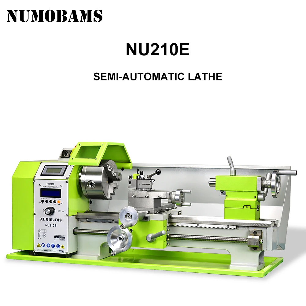 Metal Lathe Machine NUMOBAMS NU210E 900W Rated Outpout Power Threading Making Mini metal lathe machine