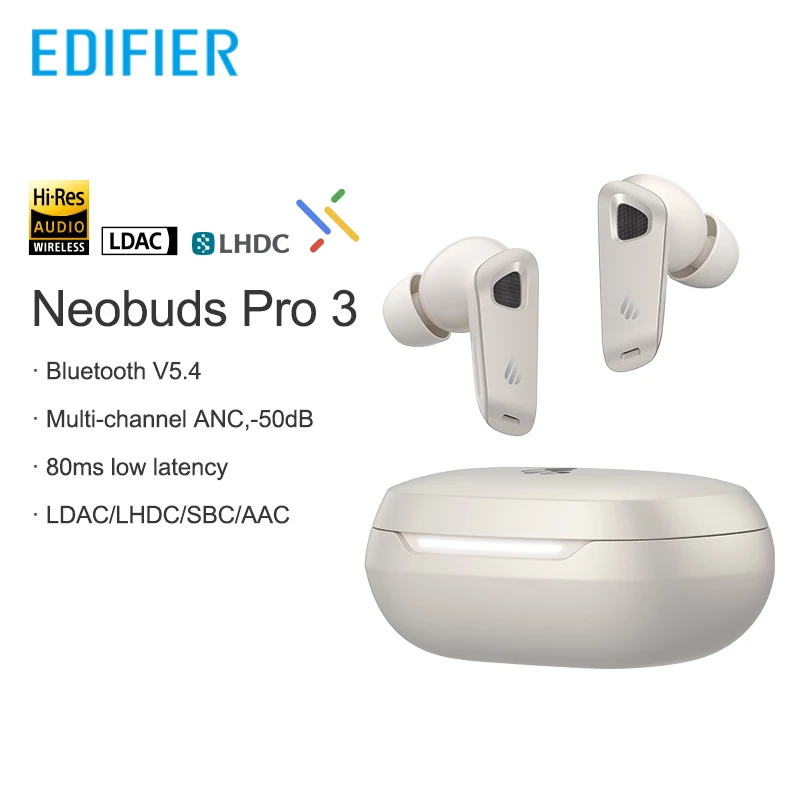 Edifier NeoBuds Pro 3 TWS Bluetooth Earbuds Hi-Res ANC Wireless