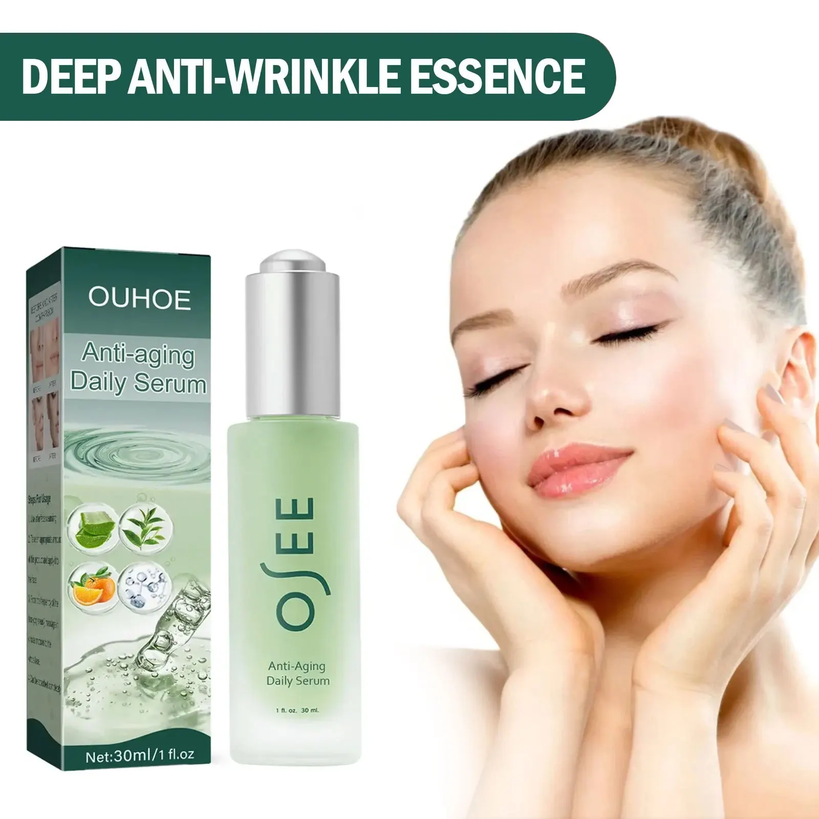 Anti Wri-nkle Serum Deep Moisturizing Nourish White-ning Anti-ag-ing Fade Fine Lines Lifting Firming Brighten Essence Skin Care 5