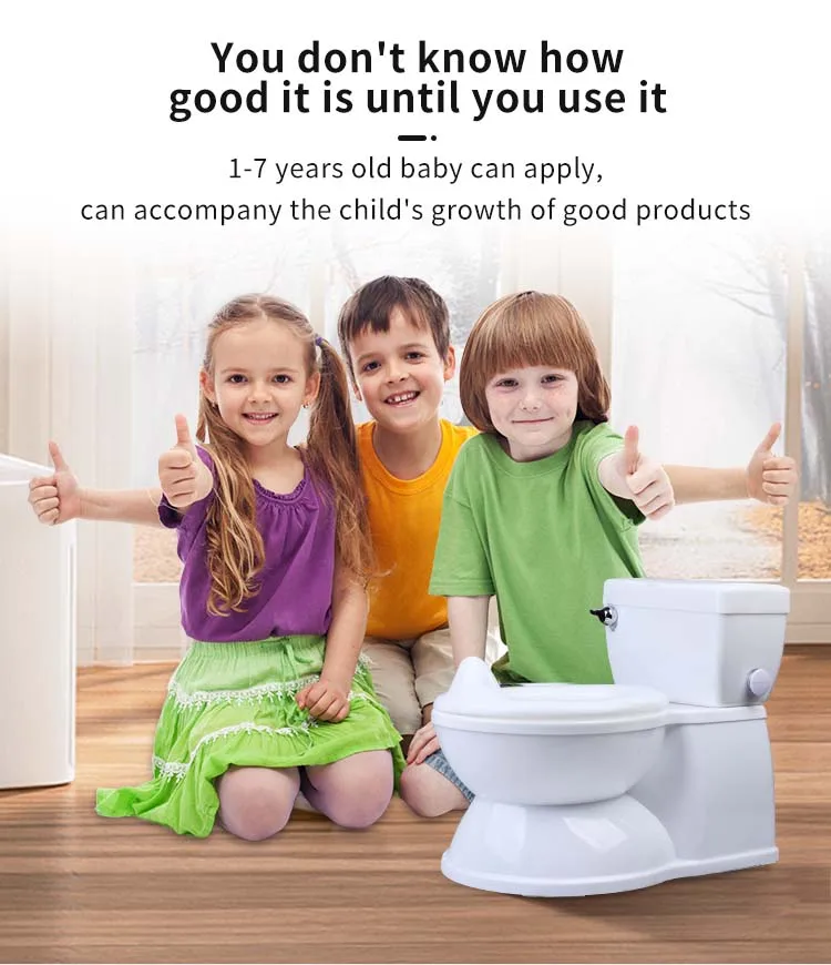 Baby Potty Training Toilet With Realistic Flushing Sound & Feel Like An Adult Toilet, Removable Pot,Toddler Potty Seat 6