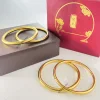 Fashion Bracelets Simple Gold Bangles Designs With 24k Gold Plated Chunky Gold Bangle Dubai Jewelry 2