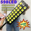 20000mAh Solar Led Light Outdoor 598LED Super Bright Lamp Waterproof Garden Light Remote Control Solar Street Lamp High Lumens 1
